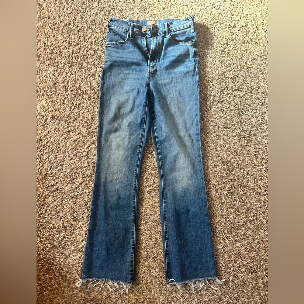 MOTHER Blue Boot Cut Jeans